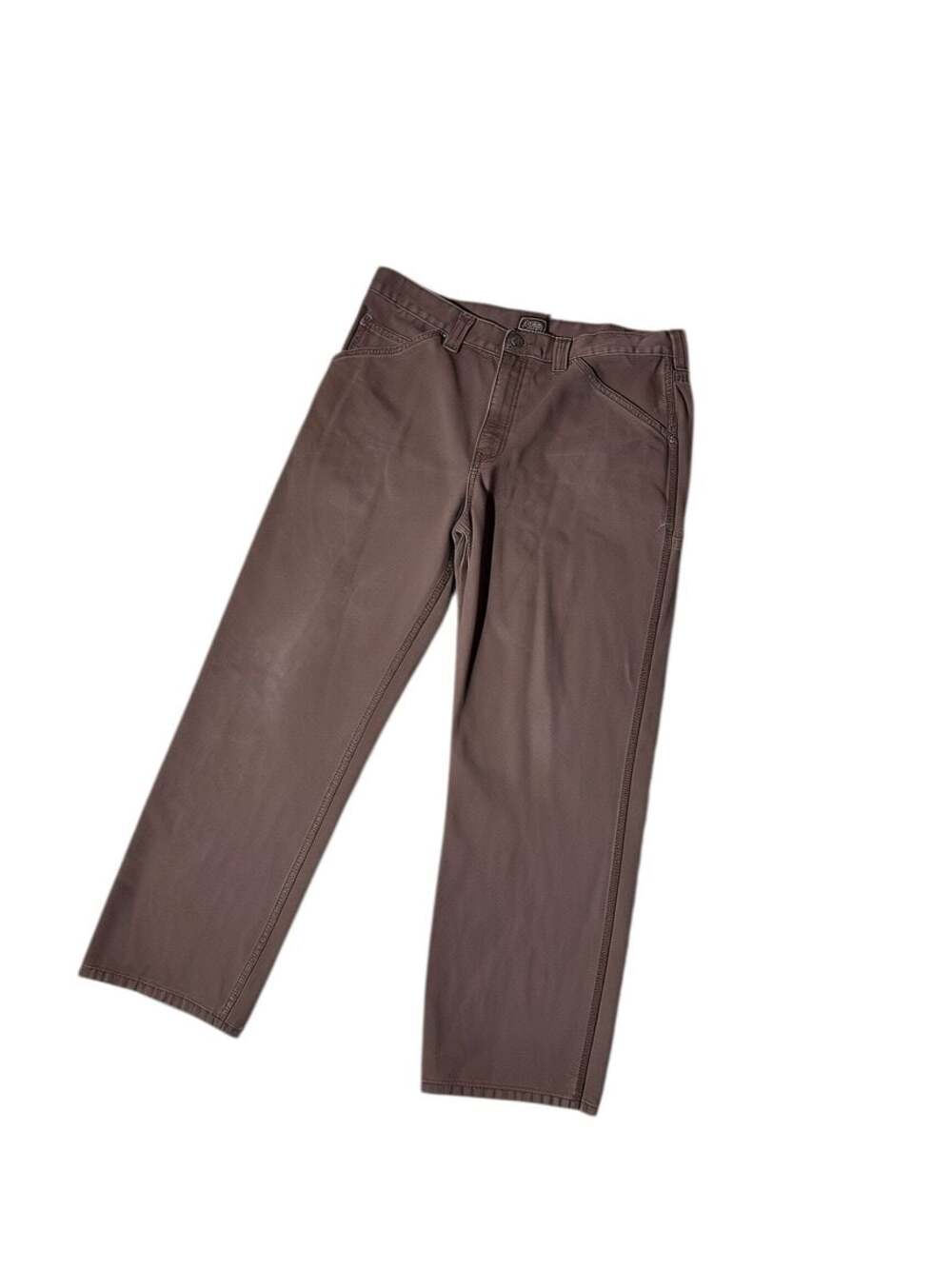 C.E. Schmidt Workwear Brown Canvas Carpenter Utility Pants Size 38x30